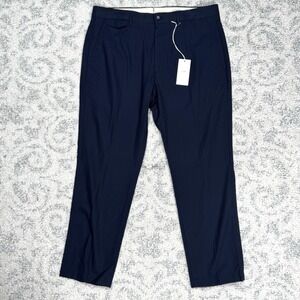 Closed Mens Atelier Tapered Pants Sz 36 Navy 100% Cotton Tailor Made NWT $200‎